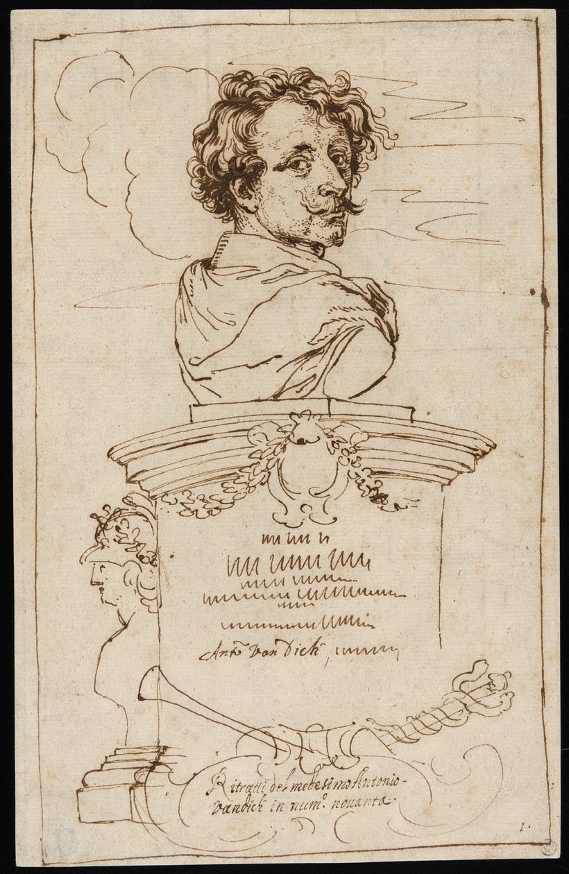 Frontispicio de la "Iconografía" de Anthony van Dyck