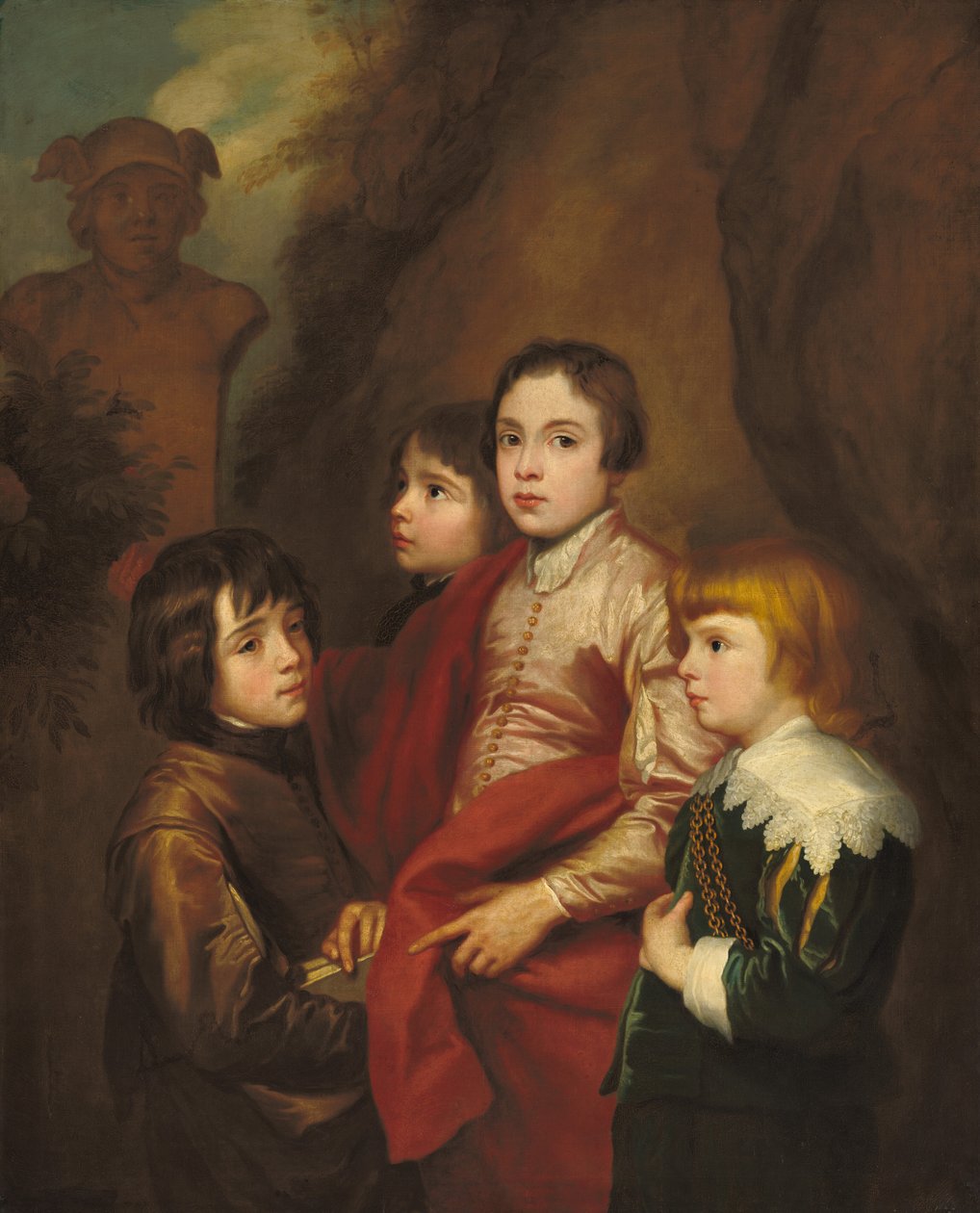 Grupo de Cuatro Niños de Anthony van Dyck
