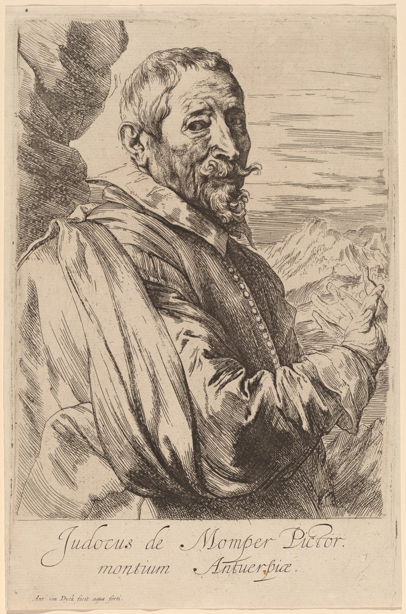 Jodocus de Momper, probablemente 1626-1641 de Anthony van Dyck