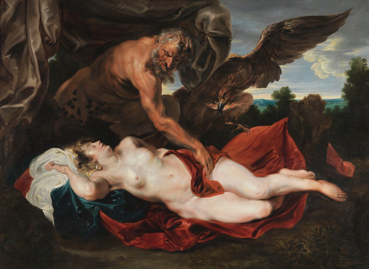Júpiter y Antíope, c.1620 (óleo sobre lienzo) de Anthony van Dyck
