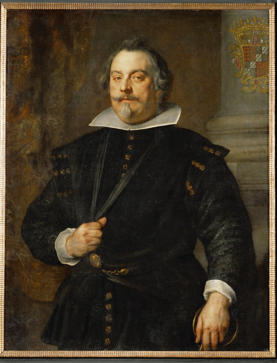 Marqués Francisco de Moncada, Conde de Ossuna (pintura sobre lienzo) de Anthony van Dyck