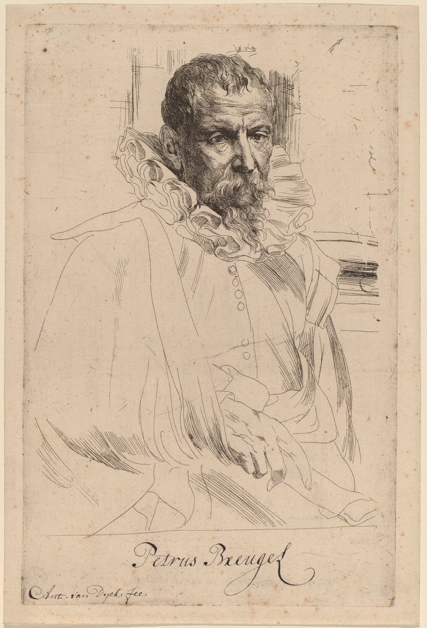 Pieter Bruegel el Joven, probablemente 1626-1641 de Anthony van Dyck