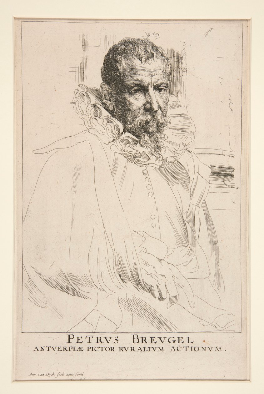 Pieter Brueghel, la más joven de Anthony van Dyck