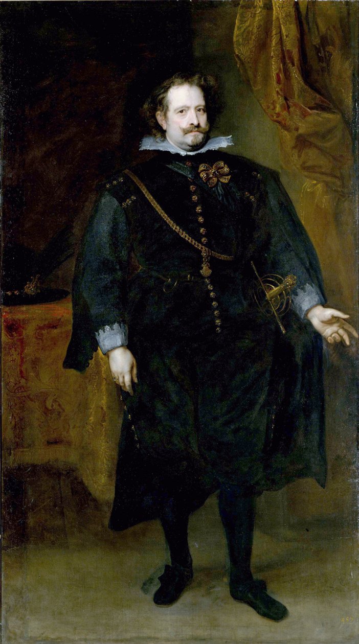 ""Retrato de Diego Felipe de Guzmán, marqués de Leganés (1580-1655) político español"" Pintura de d
