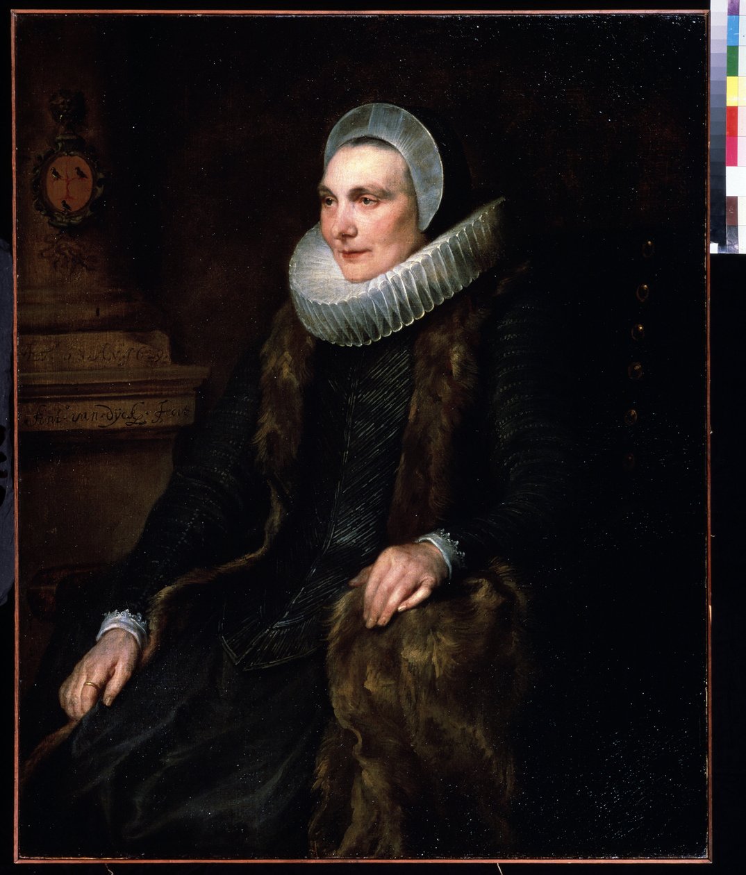 Retrato de Maria Bosschaert (1605-1664) (Retrato de Maria Boschaert). Pintura de Antoine (Anthonis, Anthony, Anton o Anthony) van Dyck (1599-1641) de Anthony van Dyck