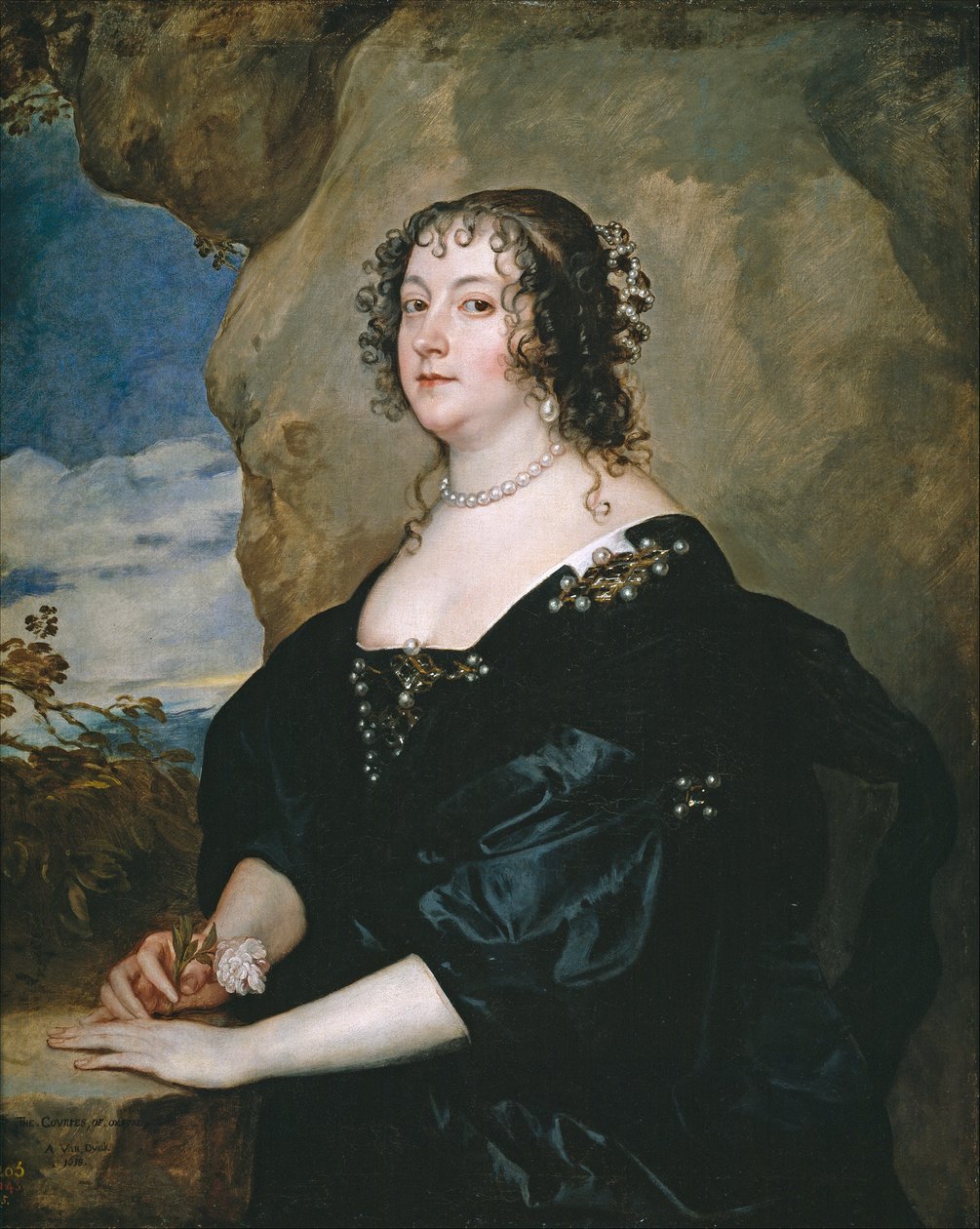 Retrato de Beatrice Hemmema, condesa de Oxford (1580-1655) de Anthony van Dyck