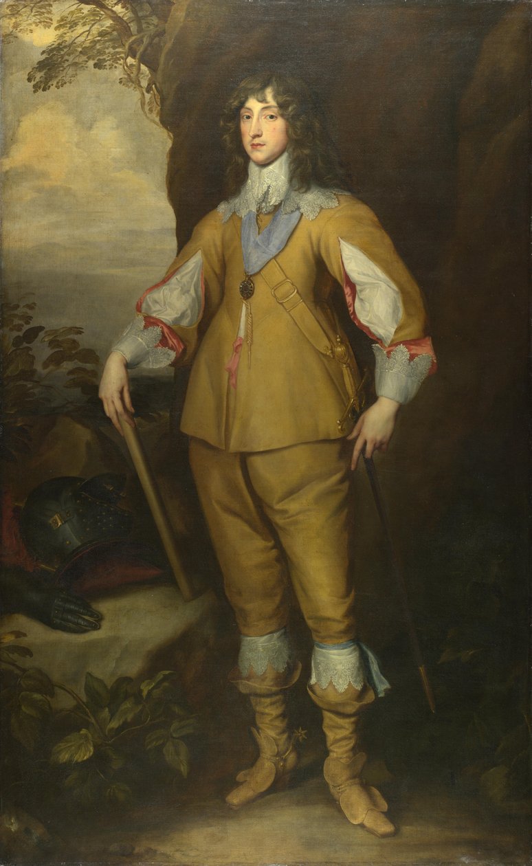 Retrato de Carlos I Luis 1617-1680, Elector Palatino, ca. 1637 de Anthony van, Dyck