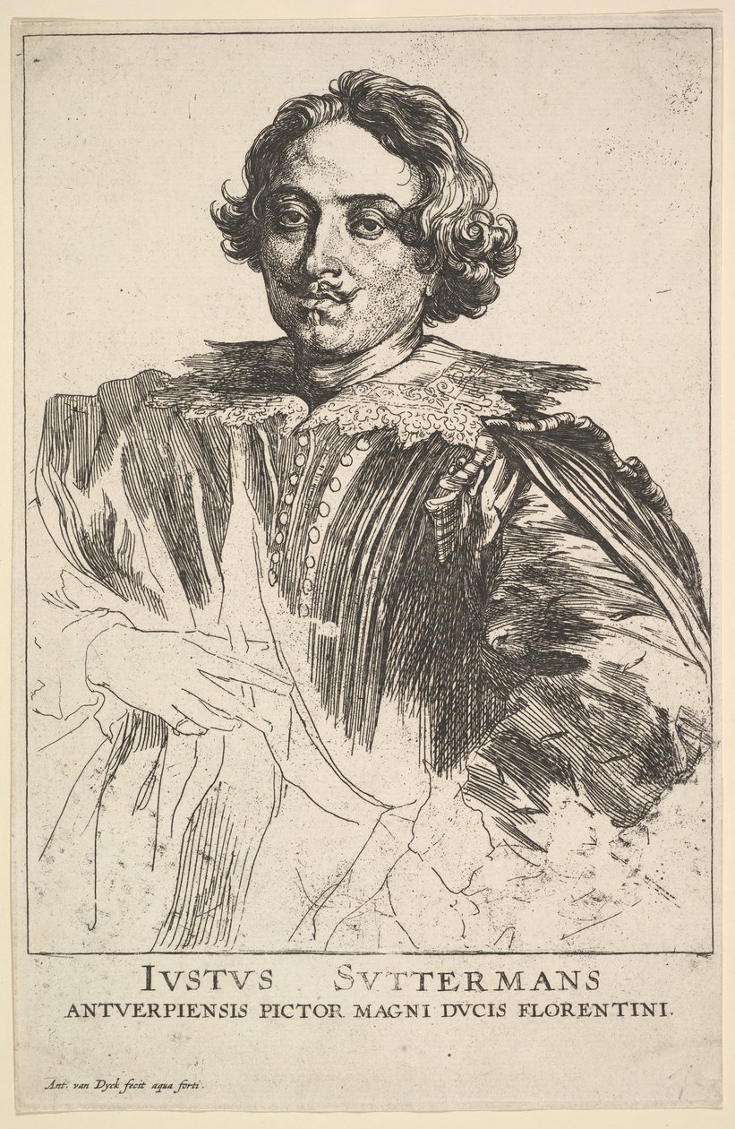Retrato de Justus Suttermans, siglo XVII de Anthony van Dyck