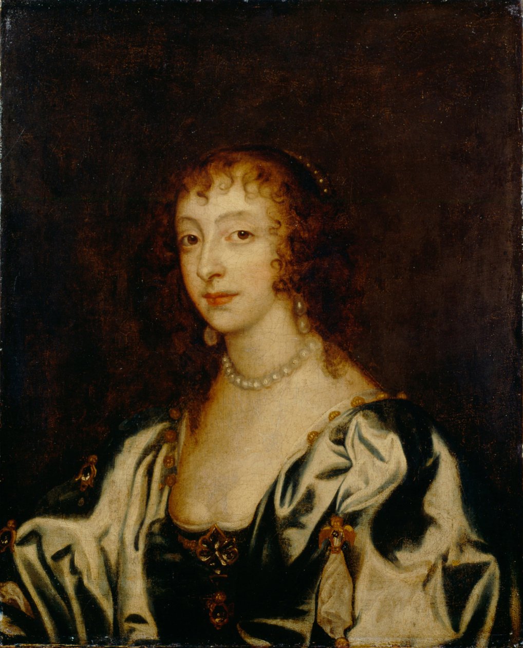 Retrato de la Reina Henrietta Maria de Francia 1609-1669, 1666 de Anthony van Dyck