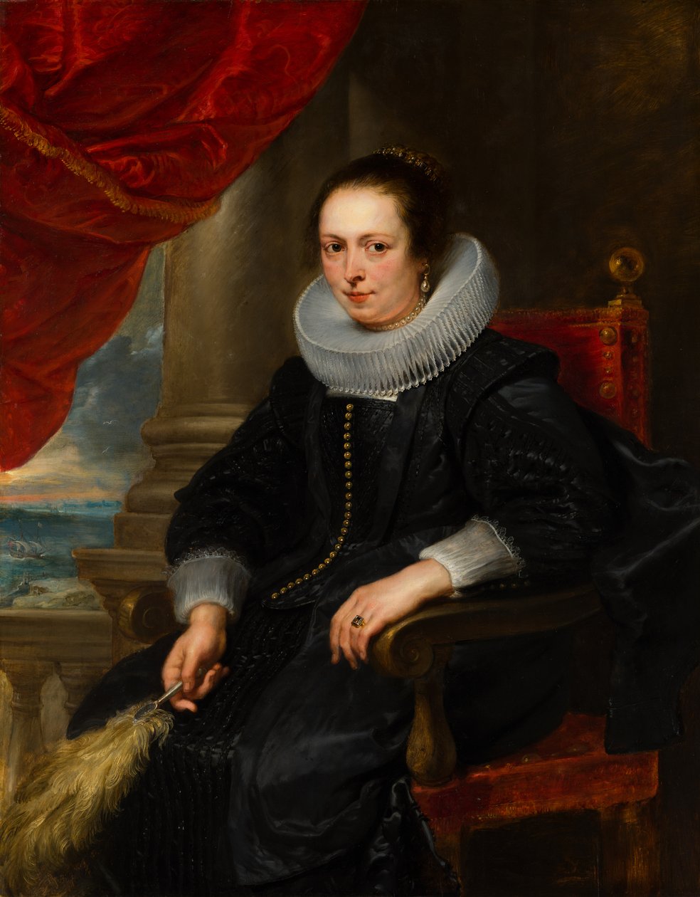 Retrato de una mujer, posiblemente Clara Fourment de Anthony van Dyck