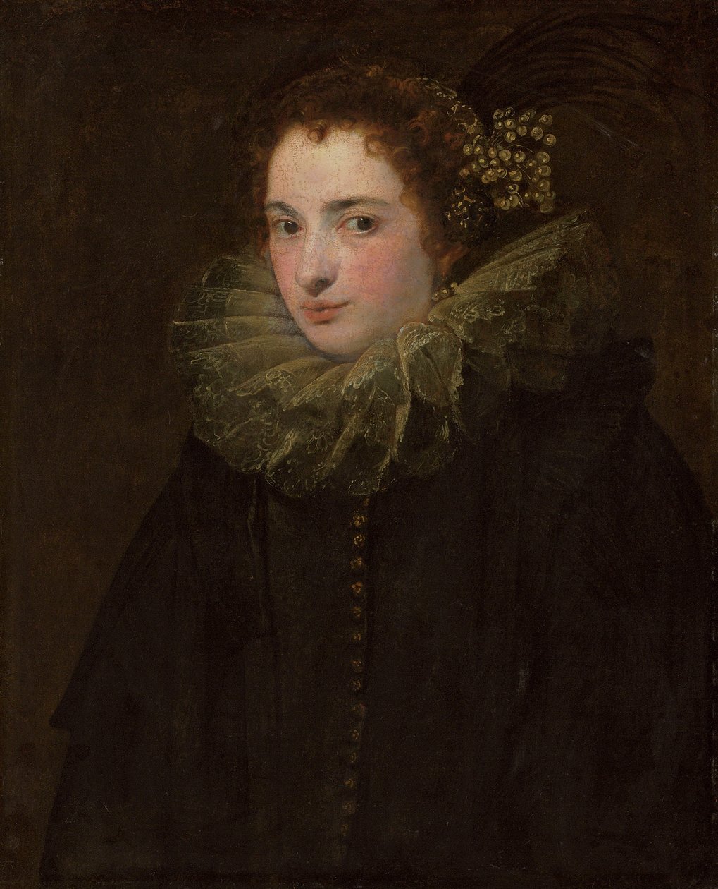 Retrato de una mujer desconocida de Anthony van Dyck