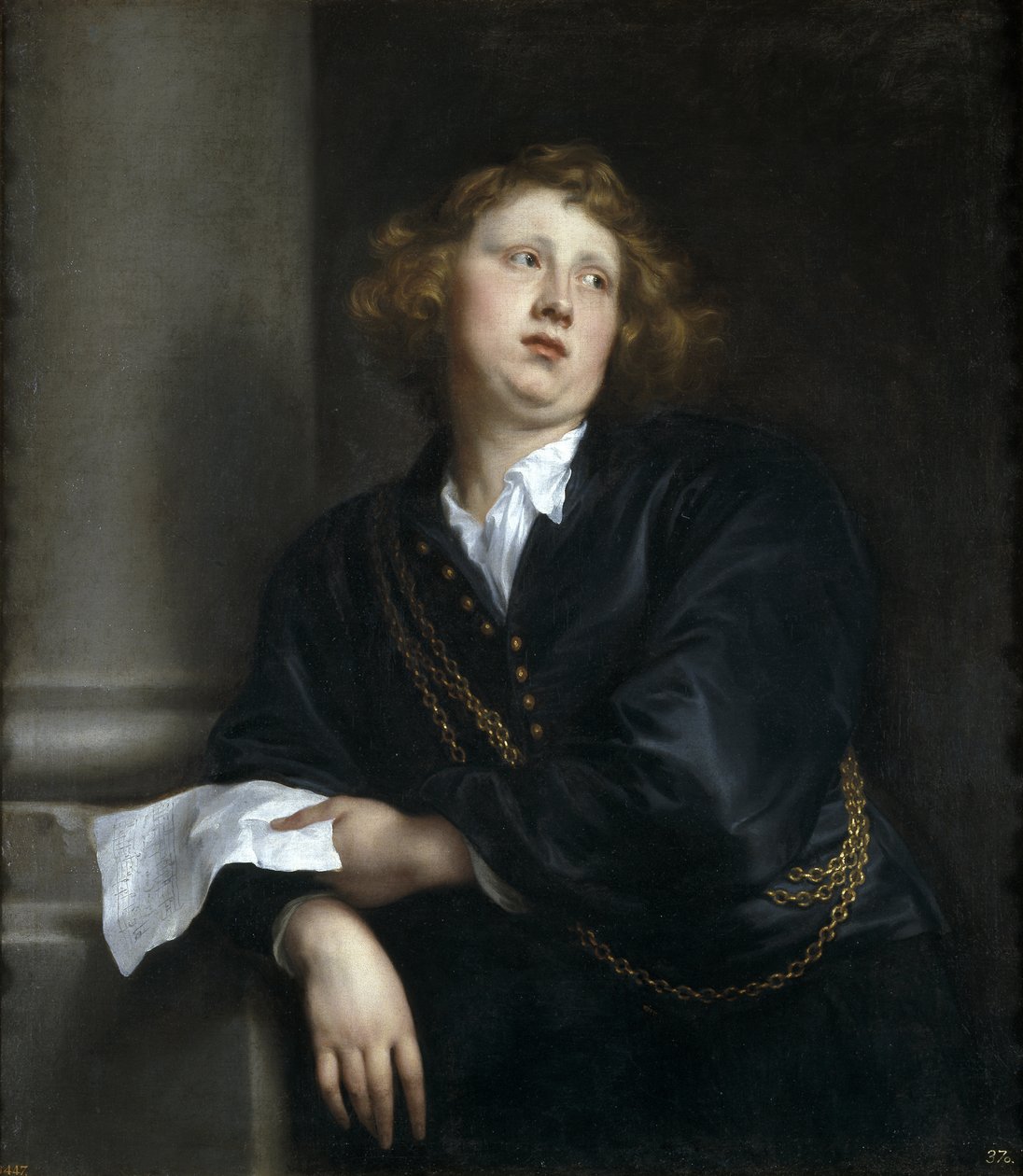 Retrato del compositor y organista Henricus Liberti 1610-1669 de Anthony van Dyck