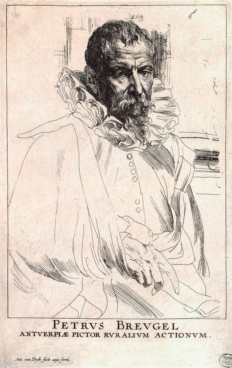 Retrato del artista Pieter Bruegel el Joven, 1564-1636, principios del siglo XVII de Anthony van Dyck