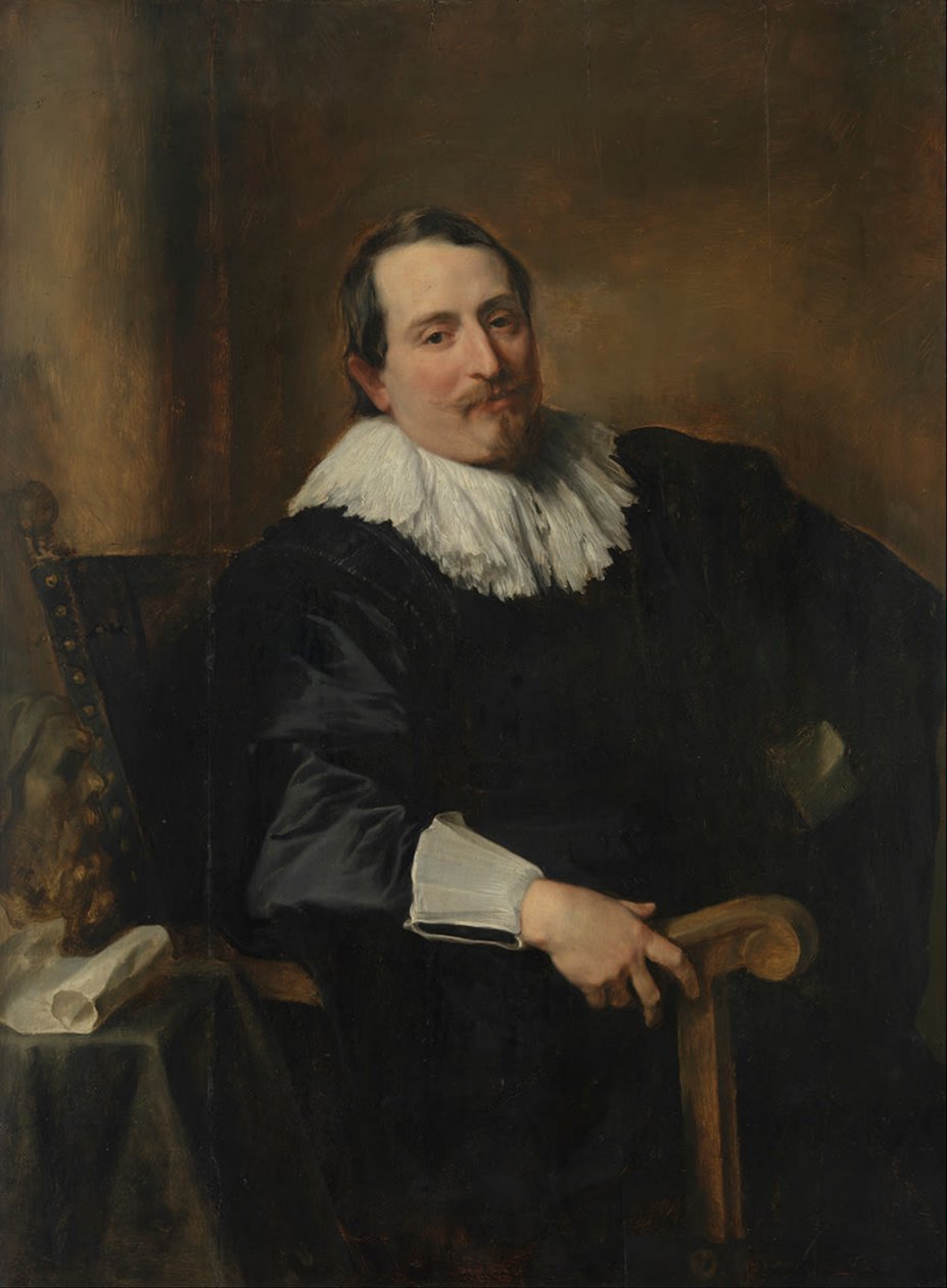 Retrato del pintor Theodor Rombouts de Anthony van Dyck