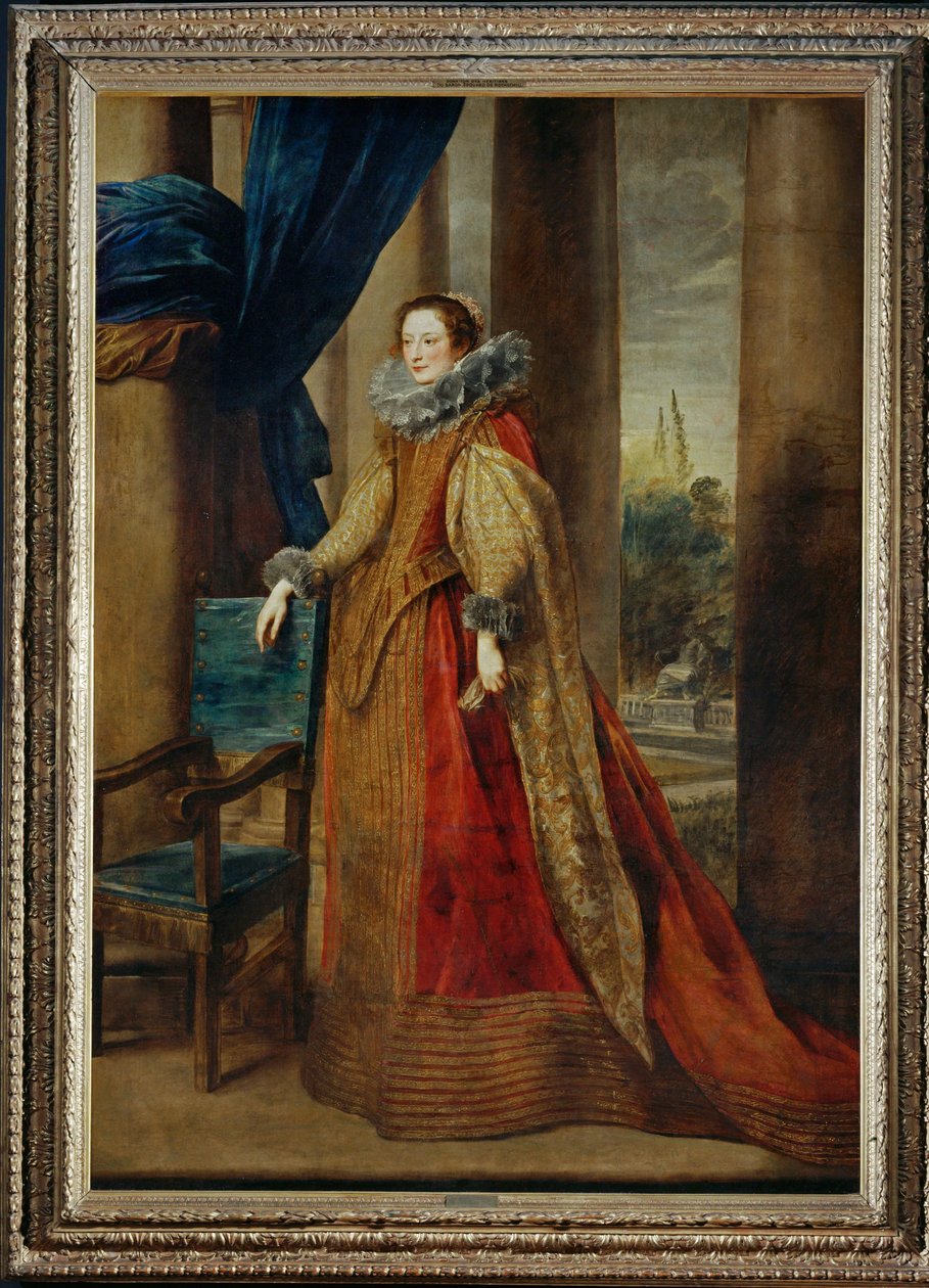 Presunto retrato de la marquesa Jeronima Spinola-Doria ... de Anthony van Dyck