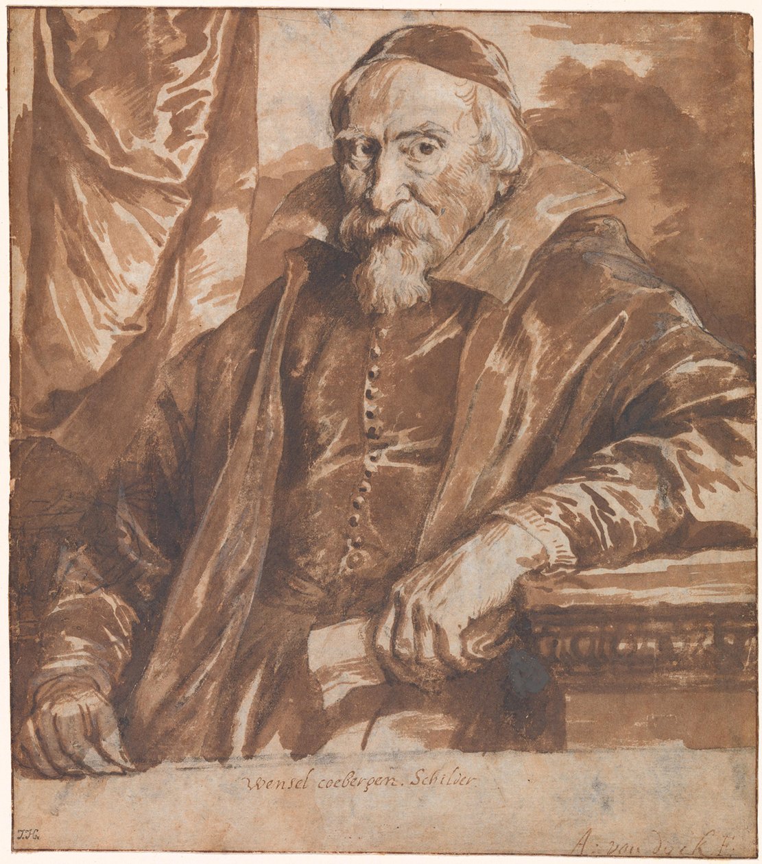 Retrato de Wenzel Coeberger (Coebergher) de Anthony van Dyck