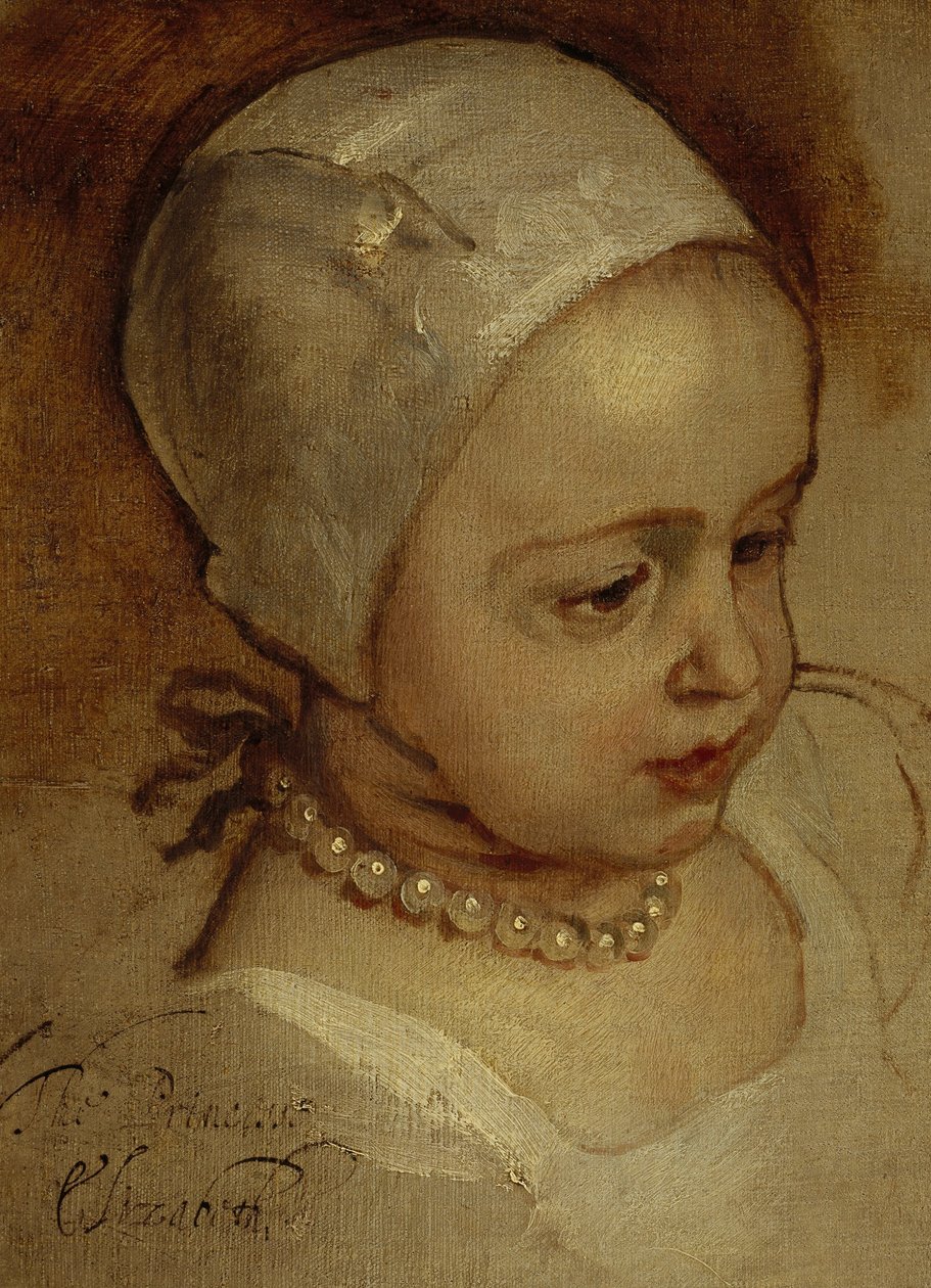 La princesa Isabel, 1635 - 1650, y la princesa Ana, 1637 - 1640. Hijas de Carlos I de Anthony van Dyck