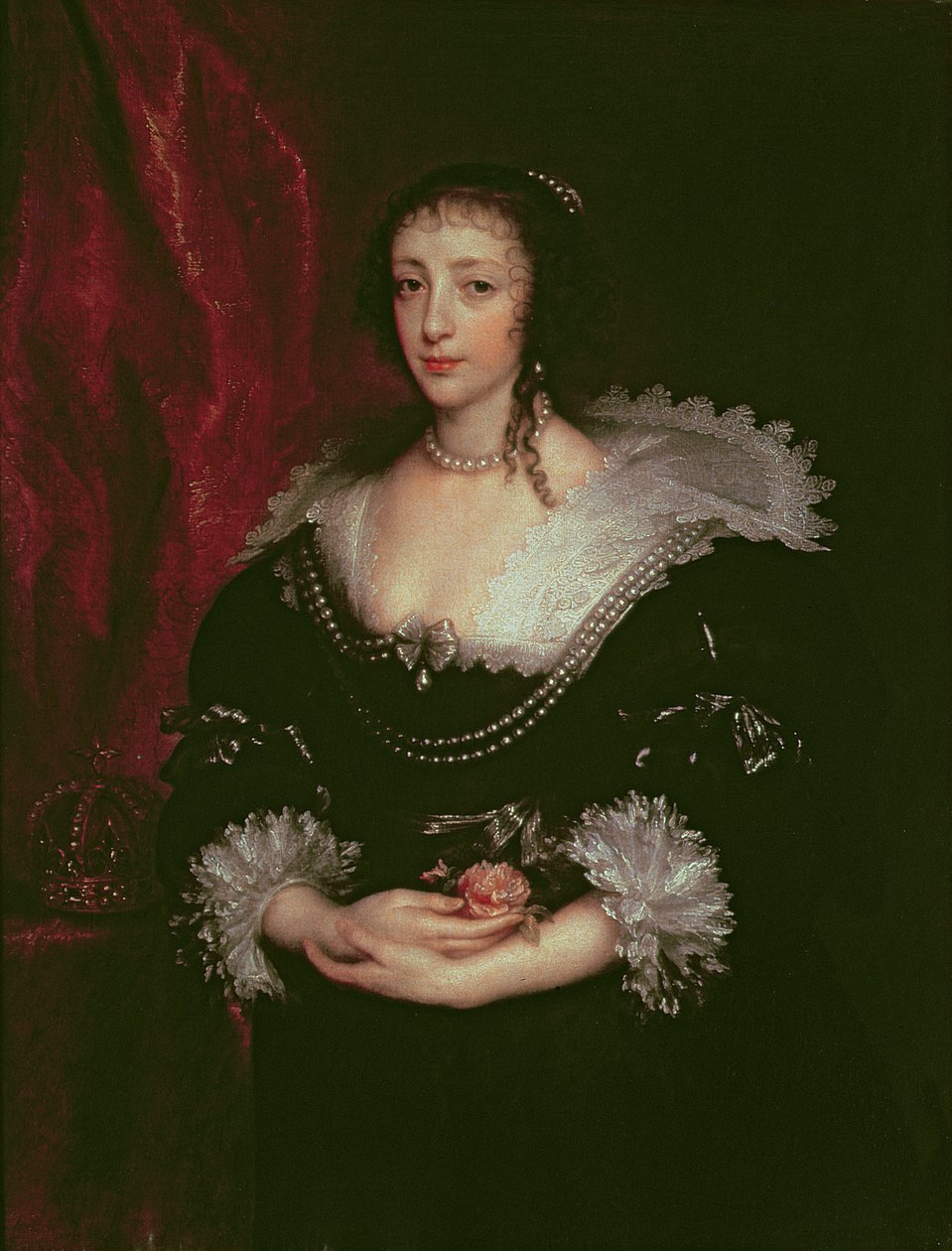 Reina Henrietta Maria (1609-1669), Reina consorte de Carlos I de Inglaterra, 1632 de Anthony van Dyck