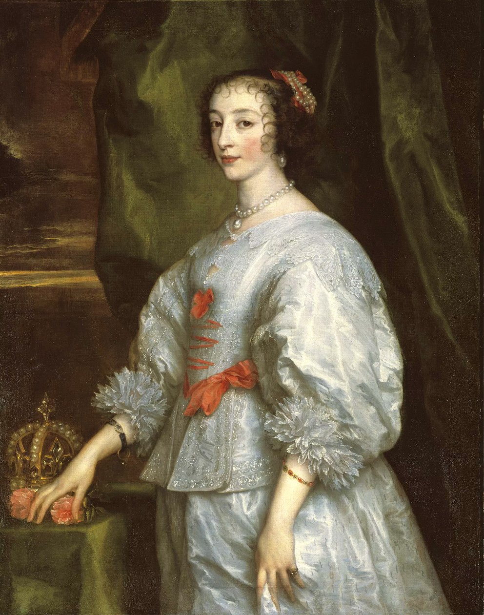 Reina Enriqueta María (1609-69) de Anthony van Dyck