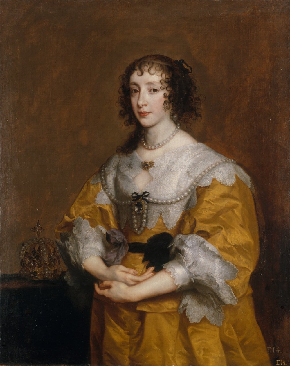 Reina Henrietta Maria, 1636 de Anthony van Dyck