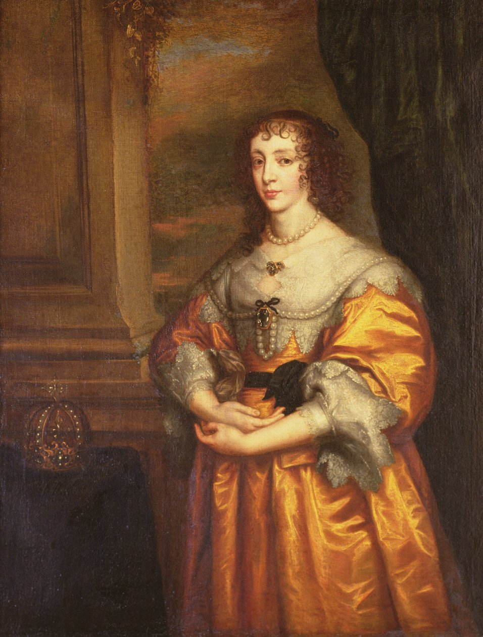 Reina Henrietta Maria, c.1633 de Anthony van Dyck