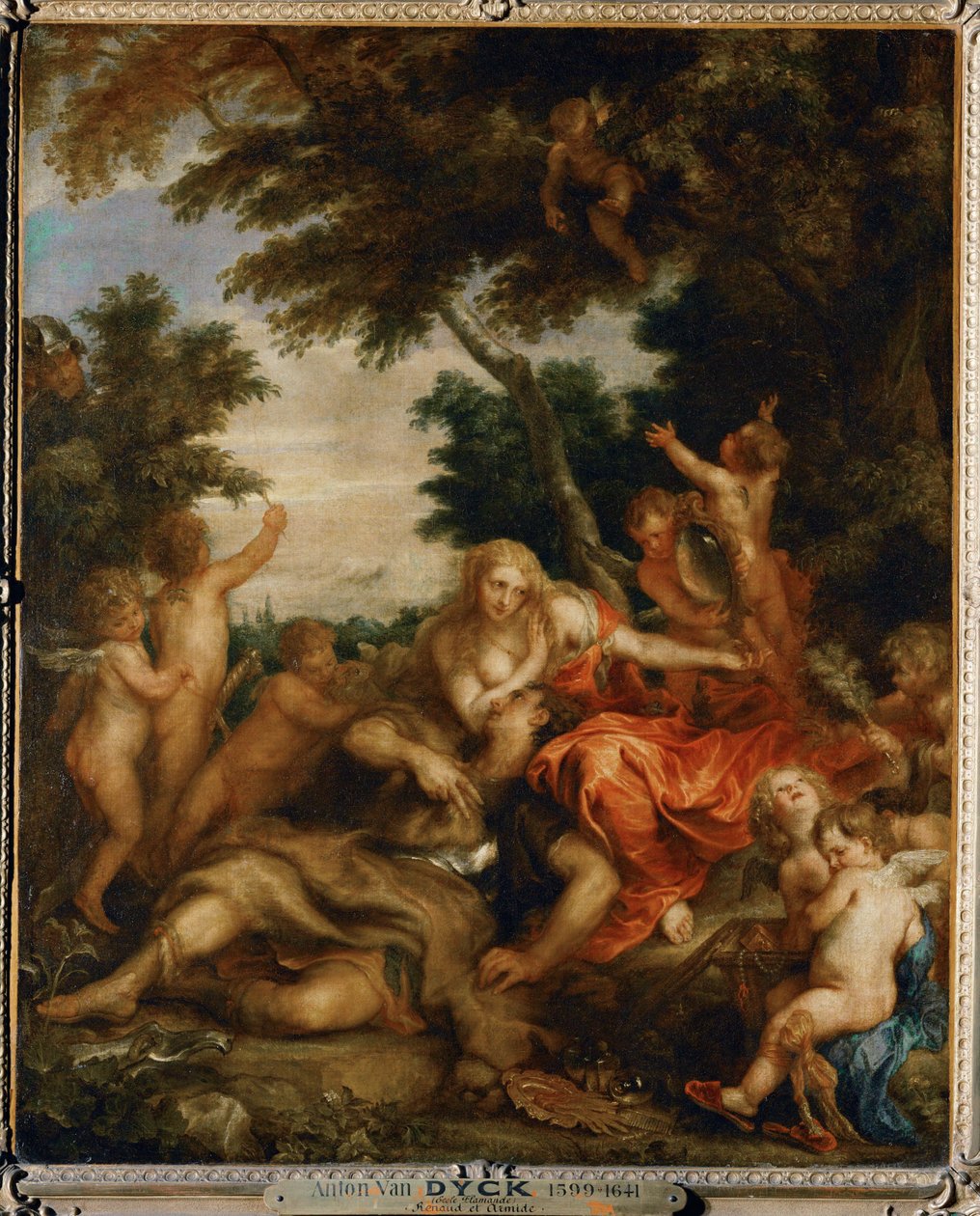 Rinaldo y Armida (de Torquato Tassos " Jerusalén ... de Anthony van Dyck