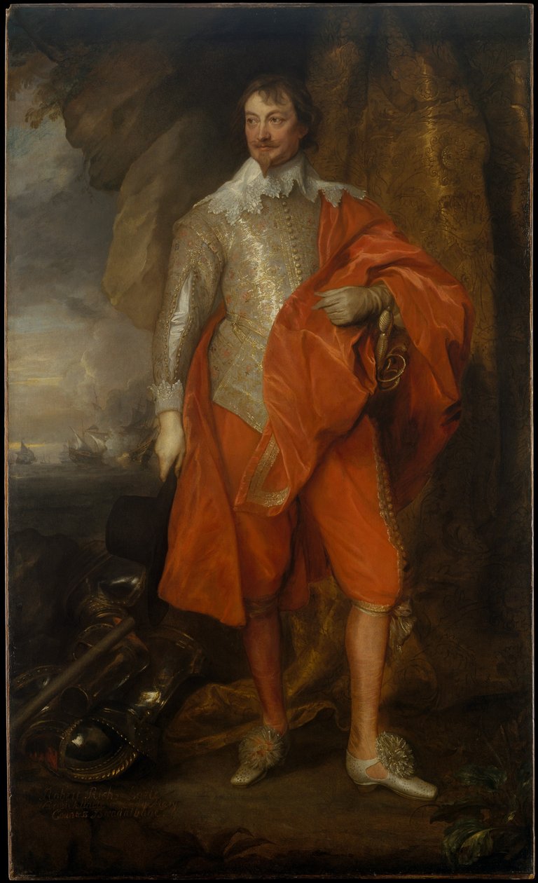 Robert Rich (1587-1658), segundo conde de Warwick de Anthony van Dyck