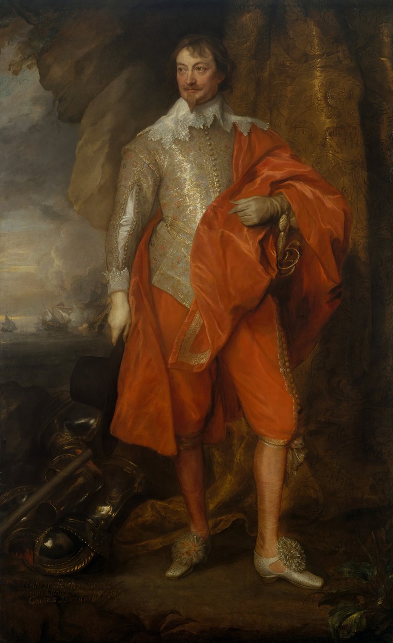 Robert Rich 1587-1658, Segundo Conde de Warwick, ca. 1632-35 de Anthony van Dyck