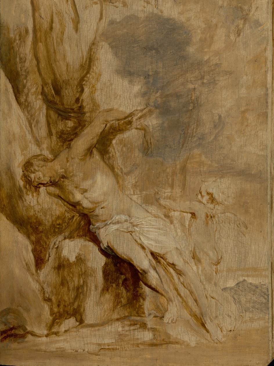 San Sebastián atendido por un ángel de Anthony van Dyck