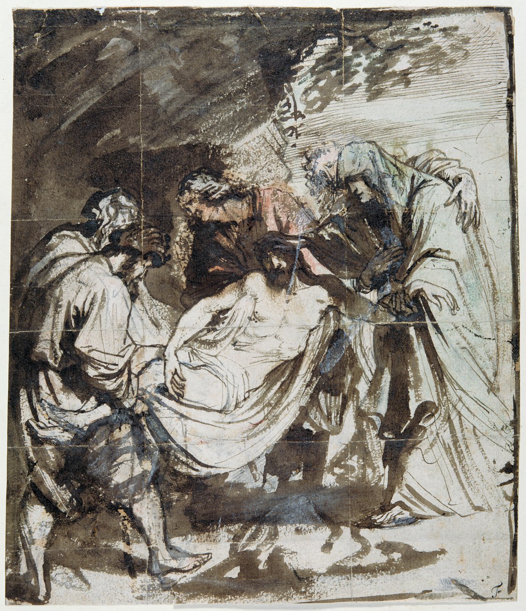 Estudio para el Entierro, c.1617-18 de Anthony van Dyck