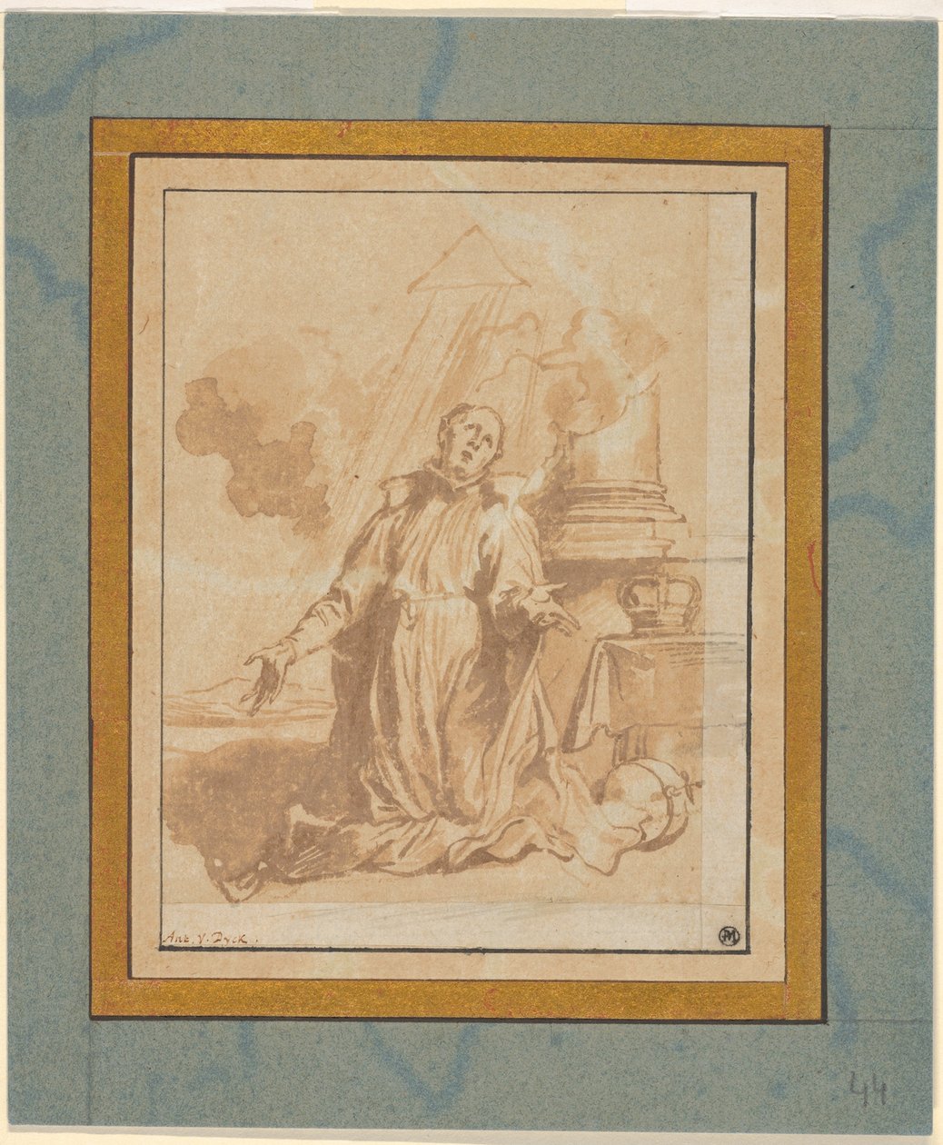 Der selige Aloysius Gonzaga in Ekstase de Anthony van Dyck