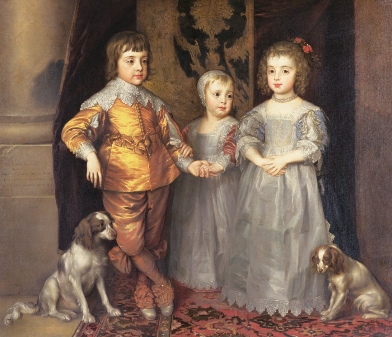 Los Hijos del Rey Carlos I de Inglaterra (1600-49) y la Reina Henrietta Maria (1609-69), 1637 de Anthony van Dyck