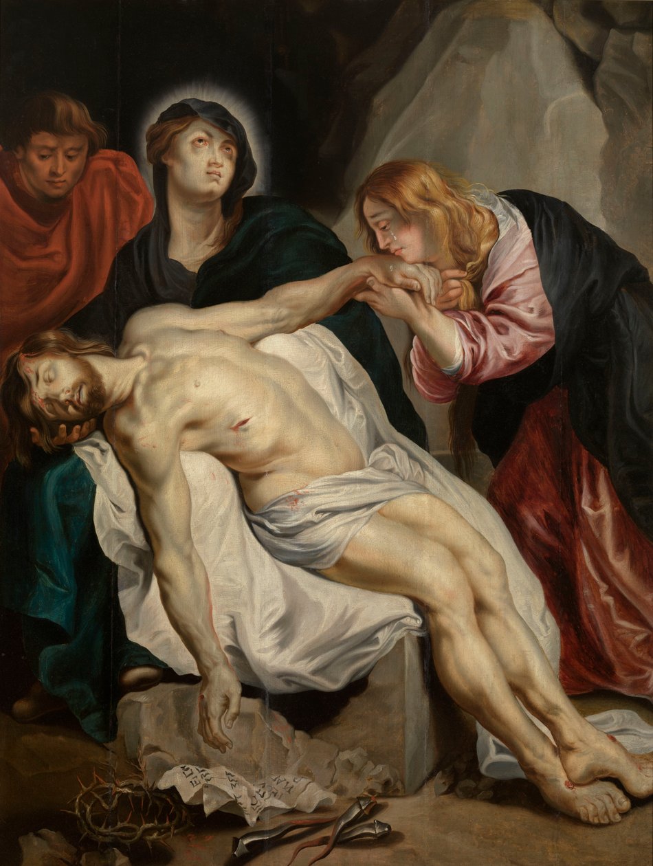 El lamento sobre el Cristo muerto de Anthony van Dyck