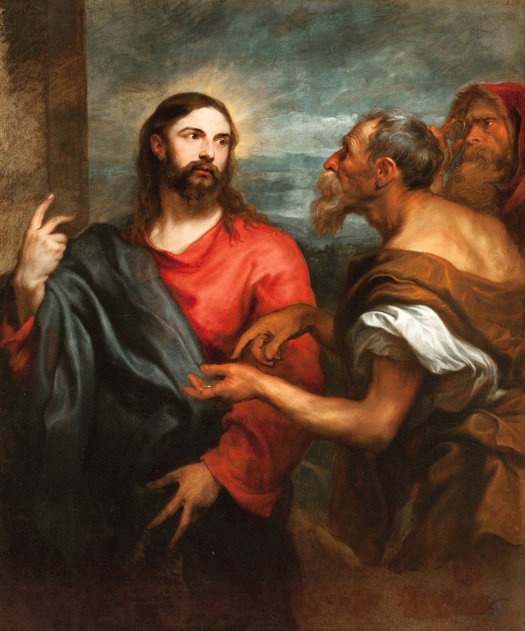 El dinero del tributo - Dyck, Sir Anthonis, van (1599-1641) - ca 1625 - Óleo sobre lienzo - 147x135 - Musei di Strada Nuova, Génova de Anthony van Dyck