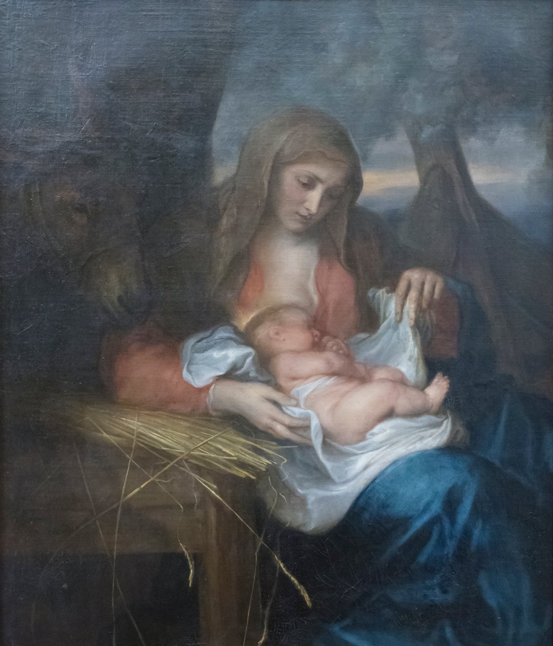 Virgen de la paja de Anthony van Dyck
