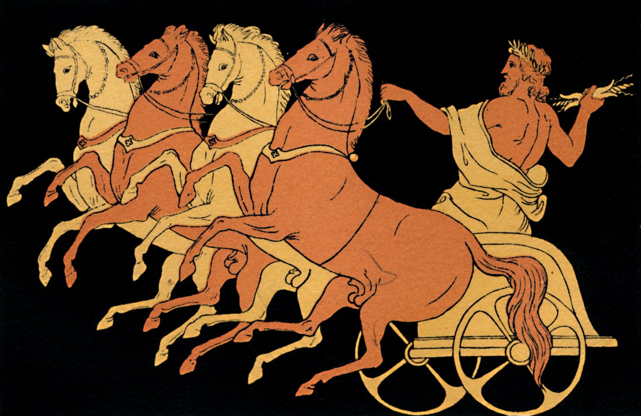 El carro de Zeus, 1880 de Antique