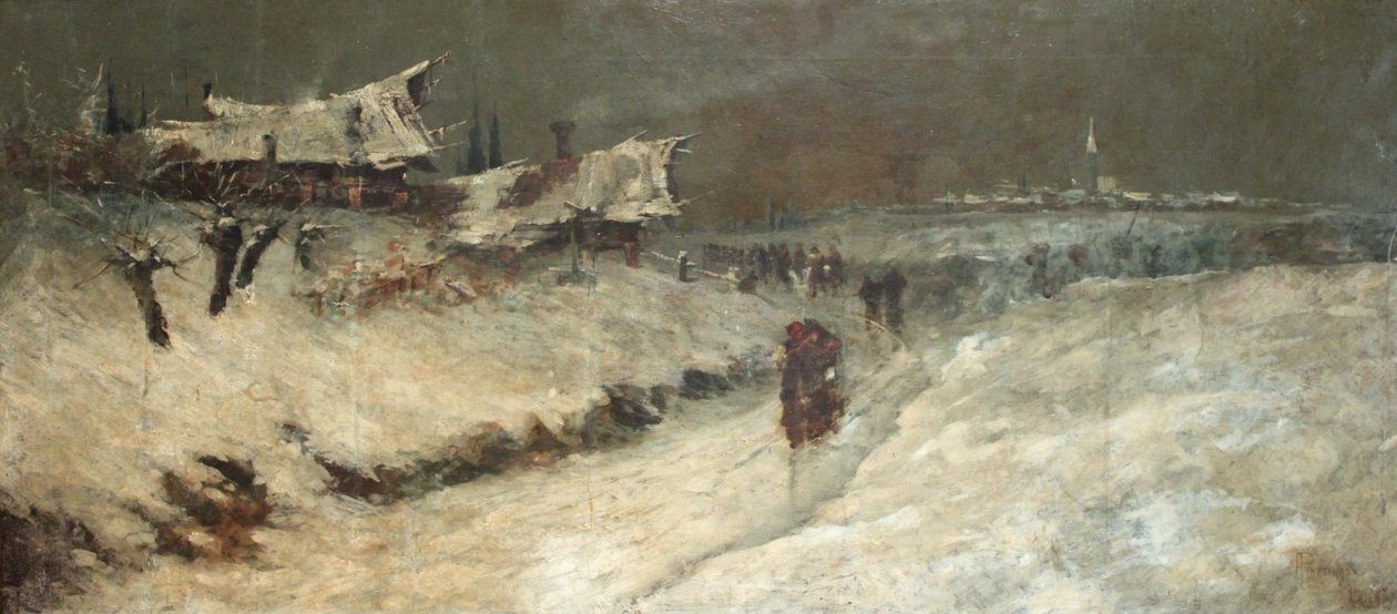 Funeral en San Donà, Italia de Antonio Parreiras