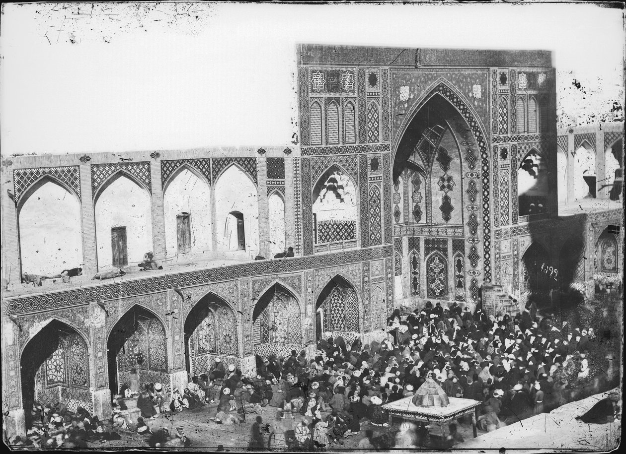Mezquita Sipahsalar, construida en 1866, c.1880-1930 de Antoin Sevruguin
