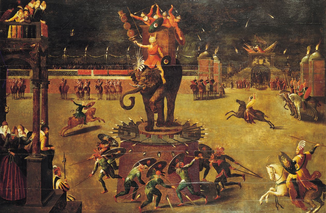 El carrusel del elefante de Antoine Caron
