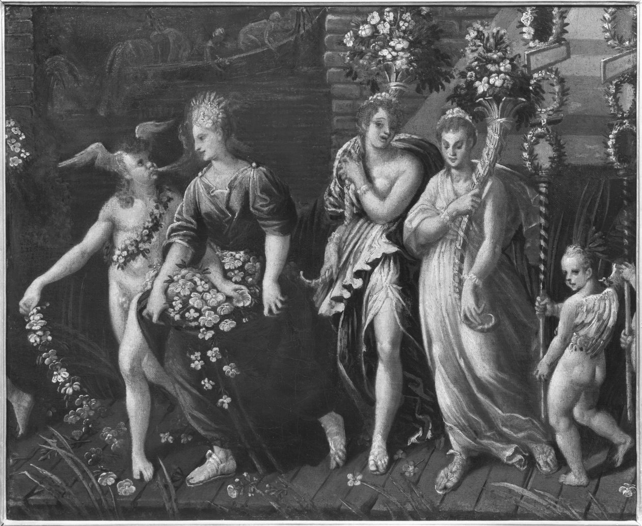 Triunfo de la Primavera (detalle) de Antoine Caron