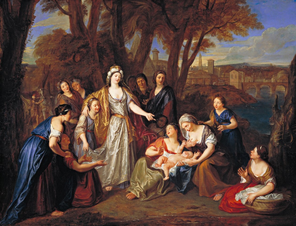 El Hallazgo de Moisés, antes de 1699 de Charles Antoine Coypel