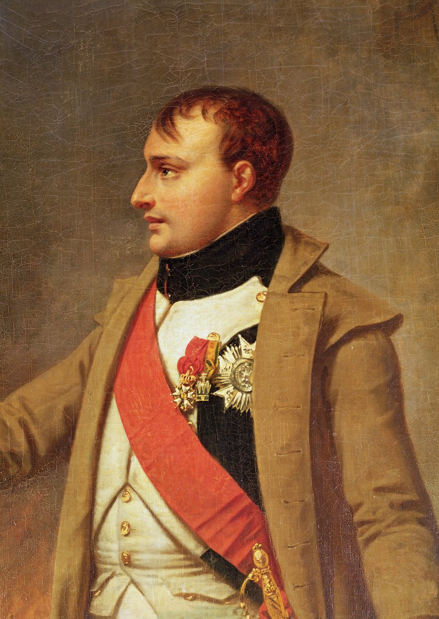 Detalle de Napoleón encontrándose con Francisco II después de la Batalla de Austerlitz, c.1812 de Antoine Jean Gros