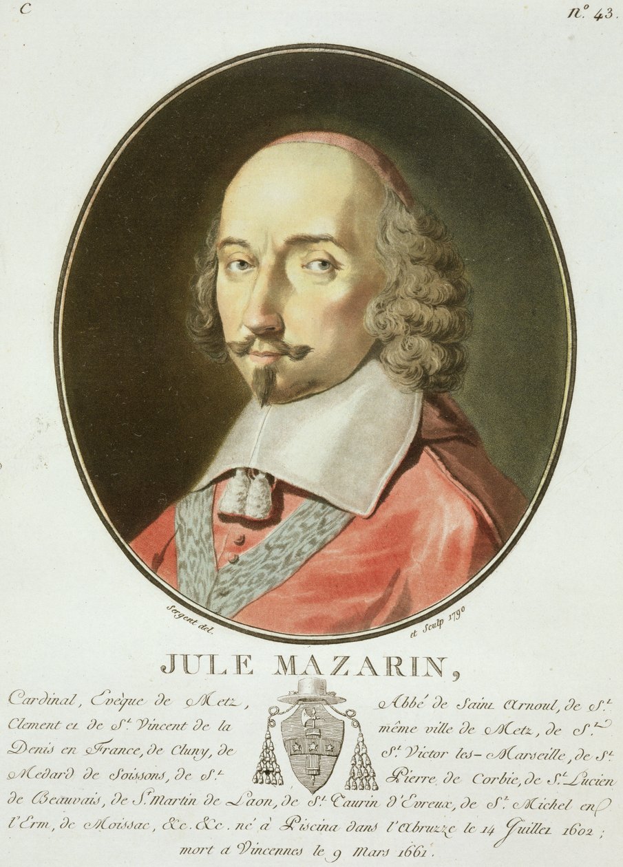 Cardenal Jules Mazarin (1602-61) de 