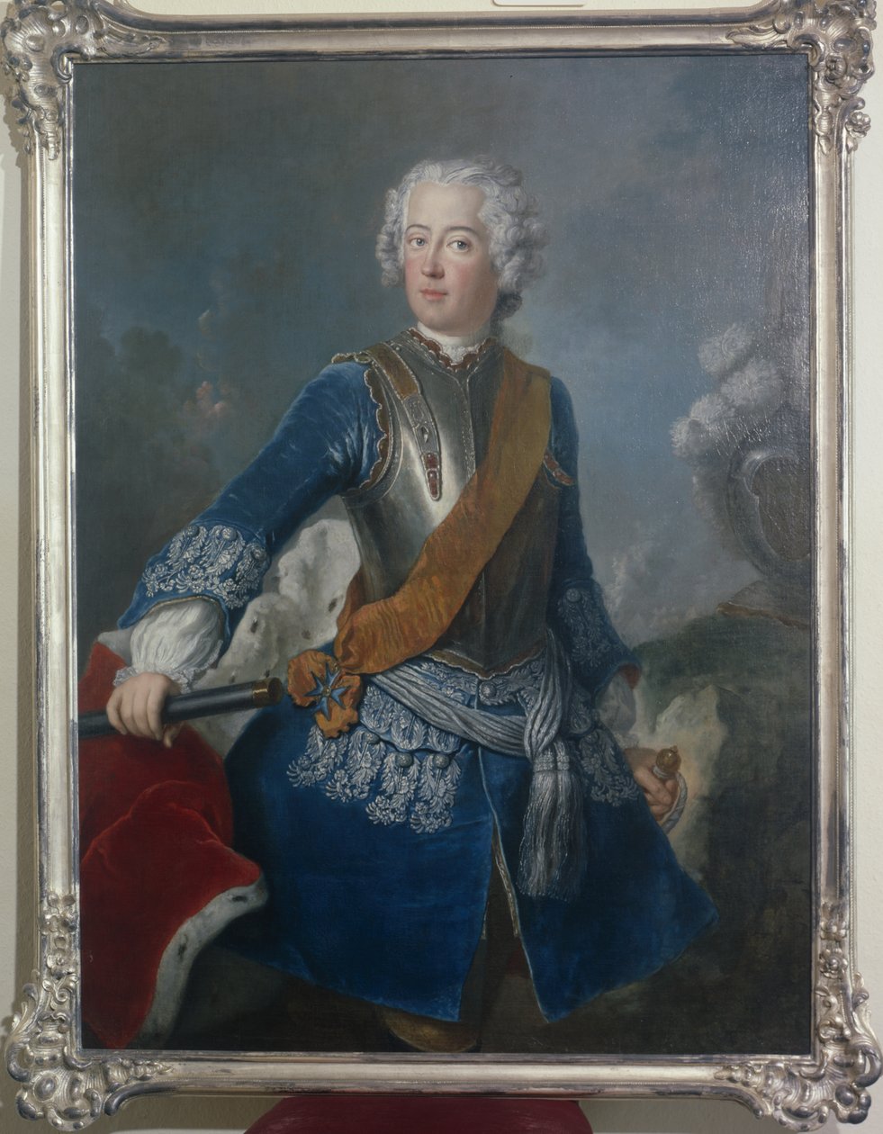 El príncipe heredero Federico II, c.1736 de Antoine Pesne