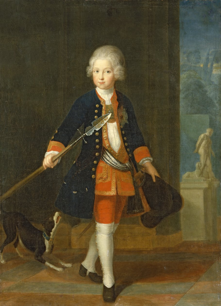 El Príncipe Heredero Federico II en su Cuerpo de Cadetes (uniforme del Regimiento del Rey) de Antoine Pesne