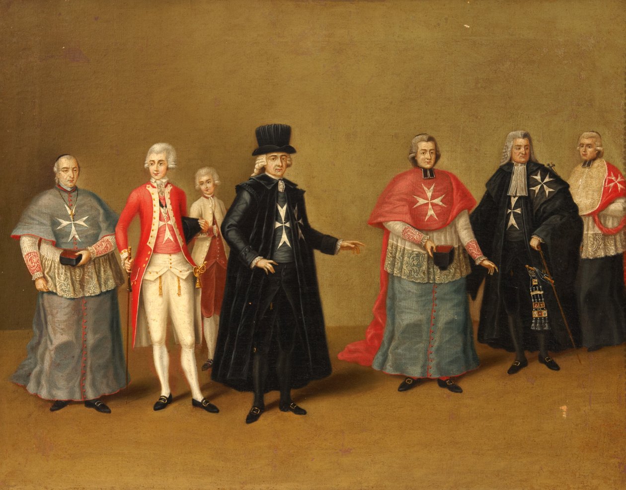 Oficiales de los Caballeros de Malta de Antoine de Favray
