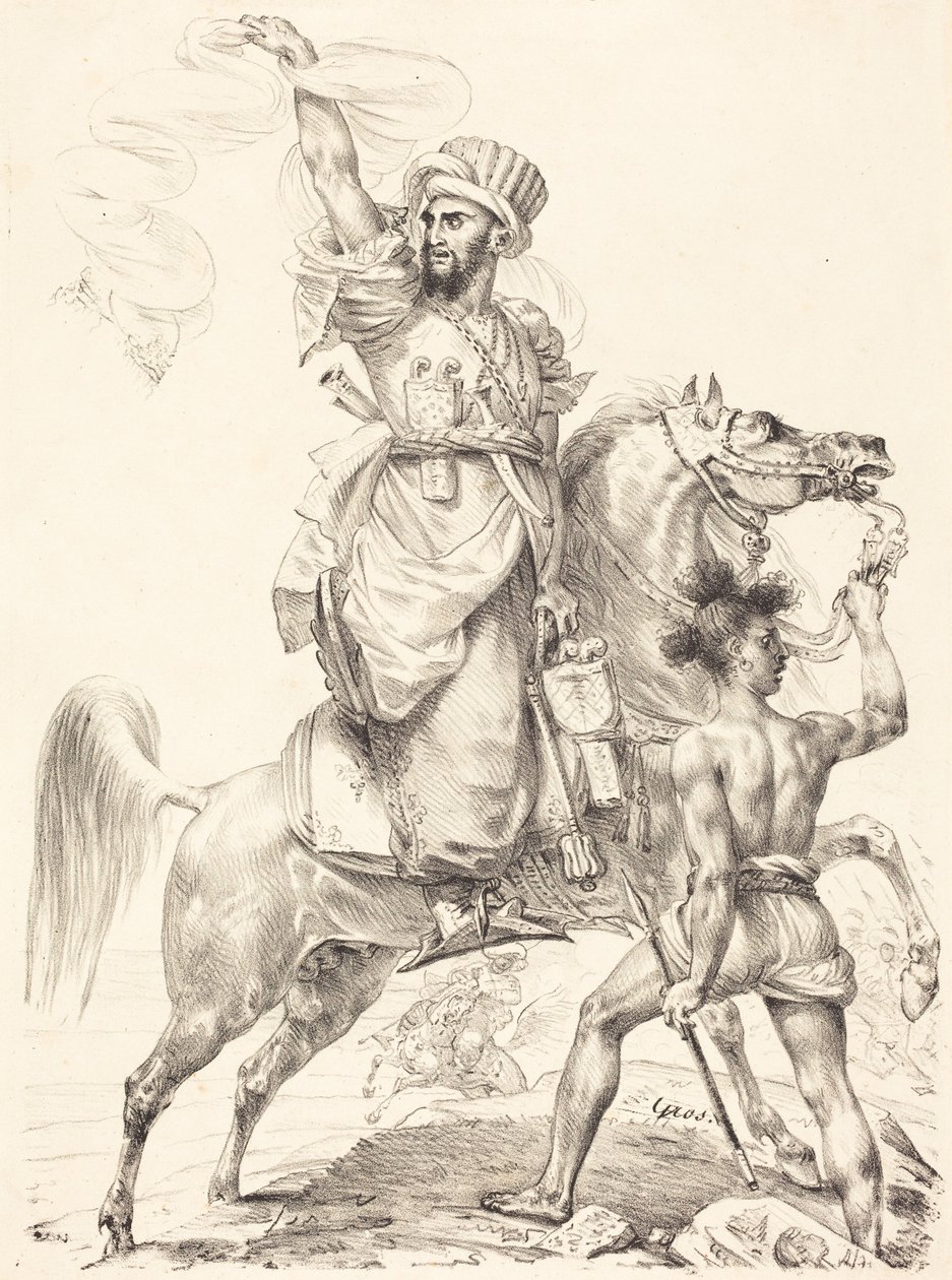 El jefe de los mamelucos a caballo de Antoine-Jean Gros