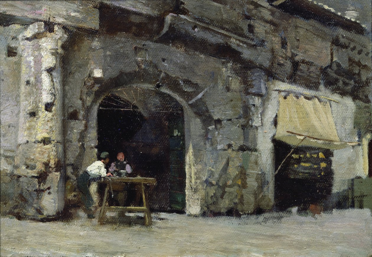 Roma, tiendas oscuras de Antoine Auguste Ernest Herbert or Hebert