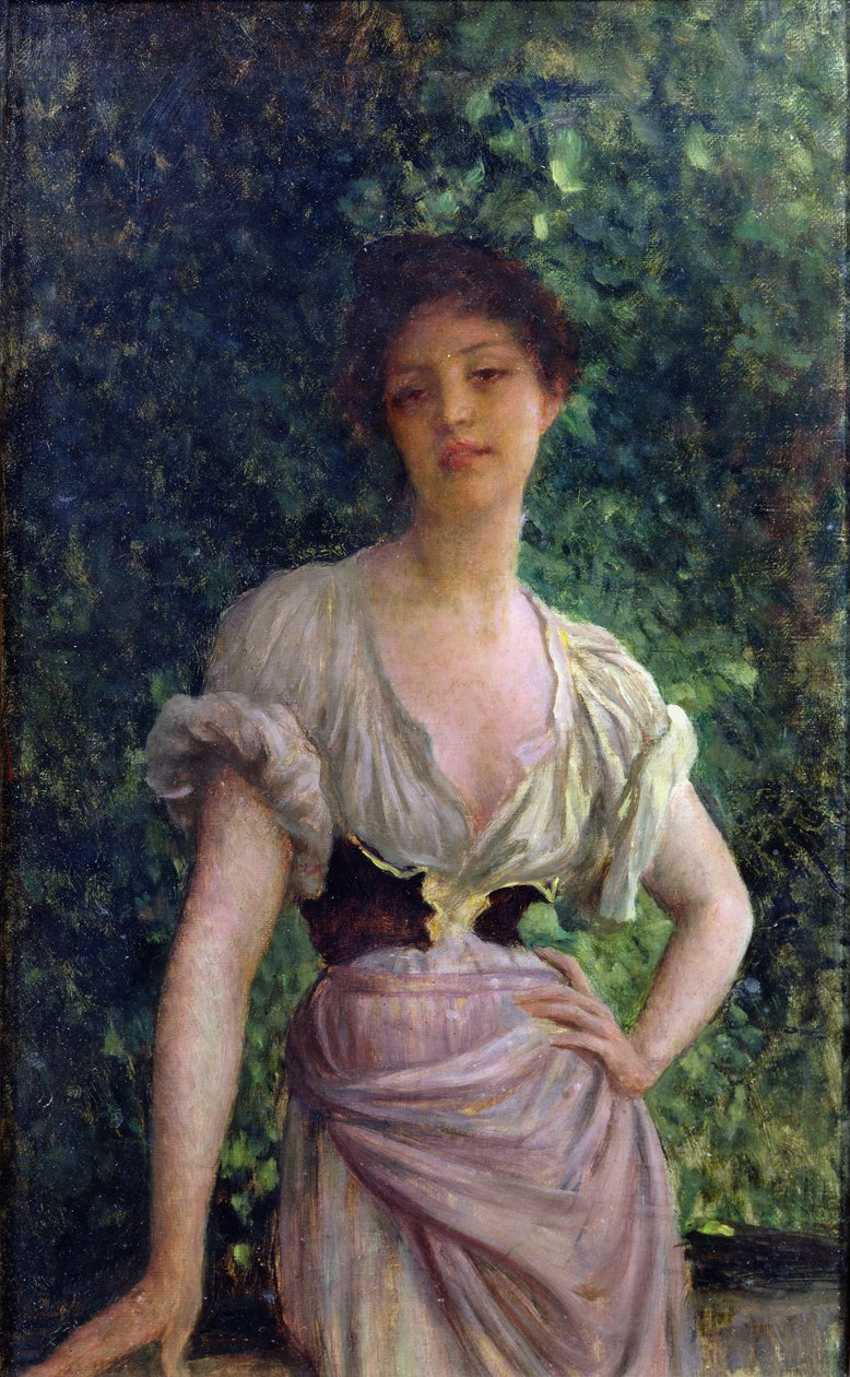 La Lavandera de Antoine Auguste Ernest Herbert or Hebert