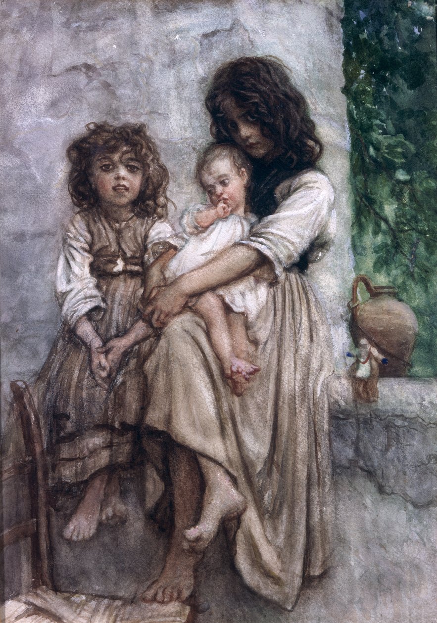 Jóvenes de Ischia de Antoine Auguste Ernest Herbert or Hebert